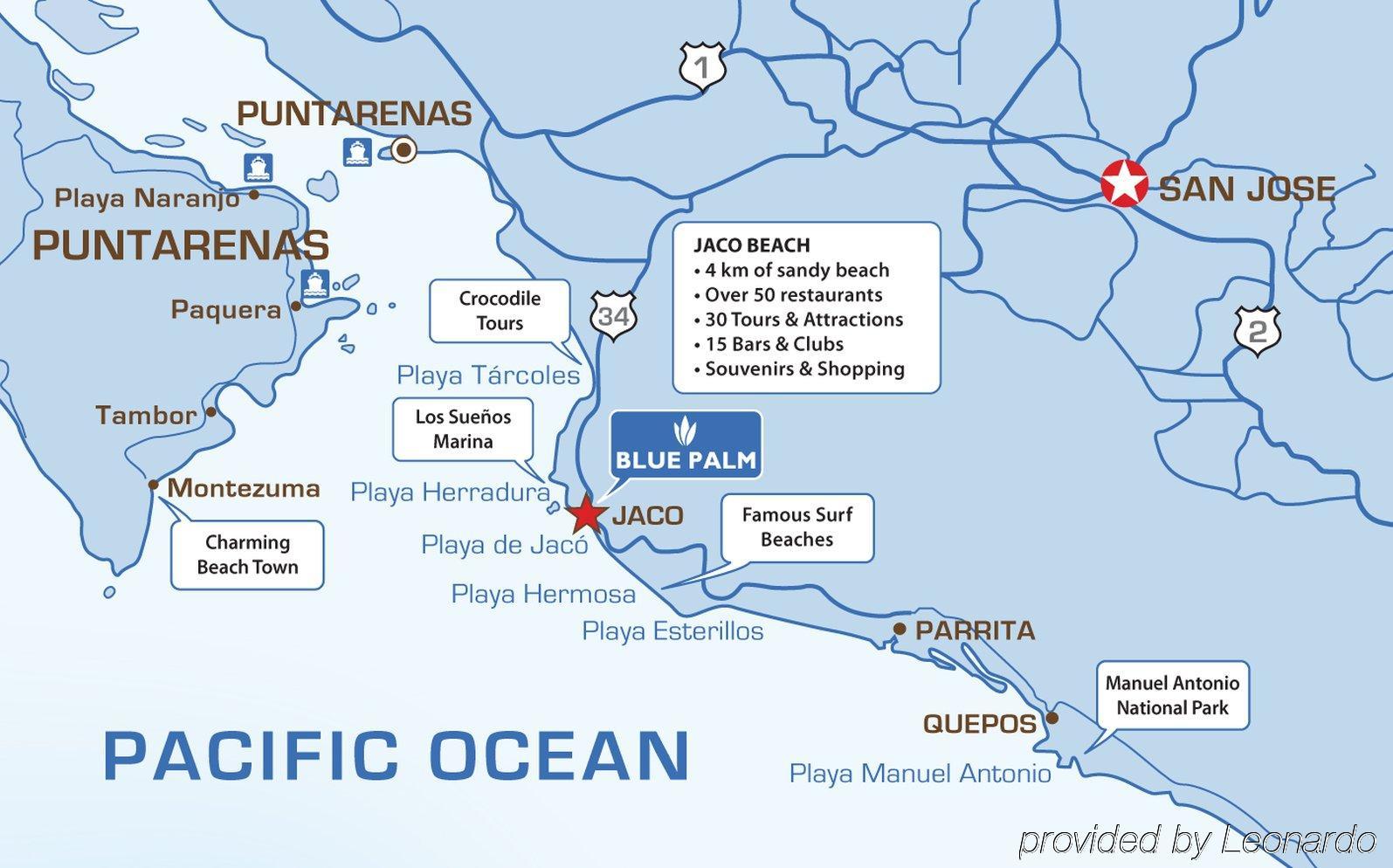 Blue Palm Hotel Jacó Eksteriør billede
